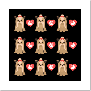 Shih Tzu dog lover cute pattern Posters and Art